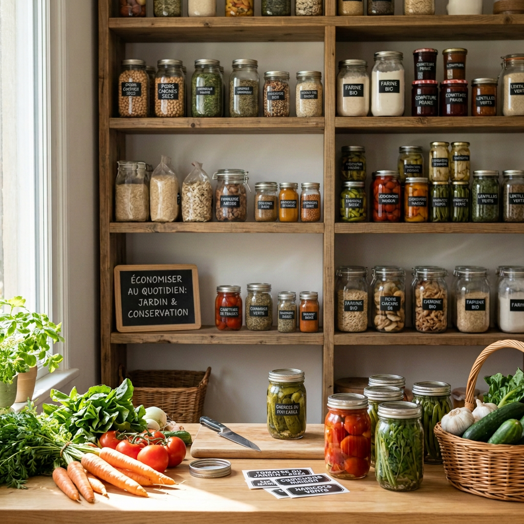 Économiser sur ses courses alimentaires : potager, garde-manger et conservation