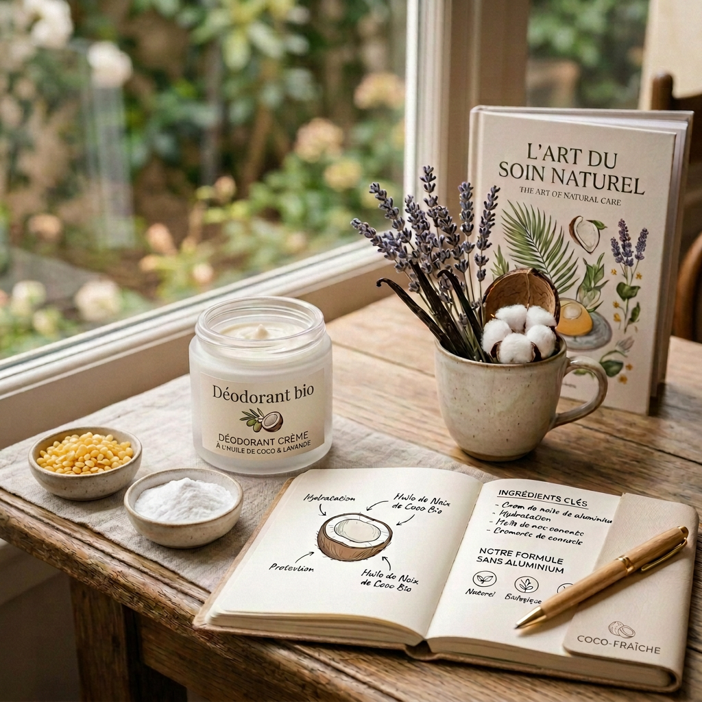 Déodorant maison à l'huile de noix de coco
